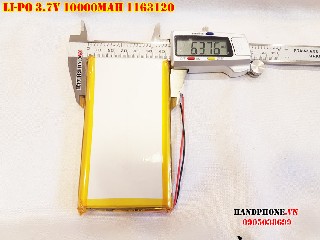 Pin Li Po 3 7V 1163120 10000mAh bán tại Hà Nội Lithium Polymer