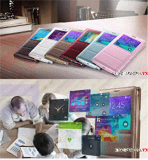 Bao Da S View Flip Cover Samsung Galaxy Note 4 N910 Chính Hãng
