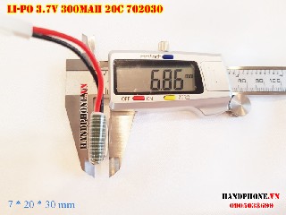 bán pin Lithium Polymer  Li Po  300mah dòng xả cao 20C 702030 tại hà nội