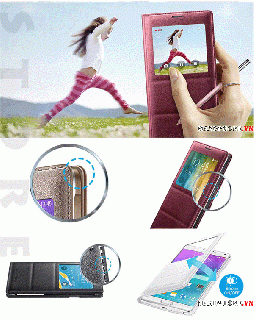 Bao Da S View Flip Cover Samsung Galaxy Note 4 N910 Chính Hãng