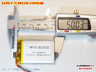 bán pin Lithium Polymer  Li Po  3 7V 1500mah 803450 803550 tại hà nội Battery