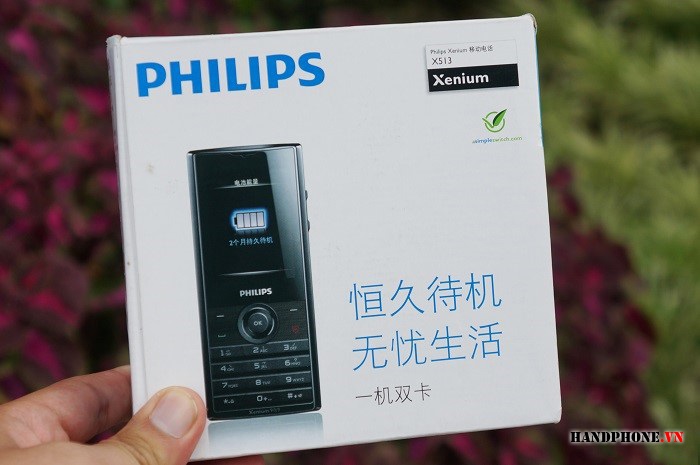 Philips Xenium X513 trở lại và khuấy động thị trường pin bền